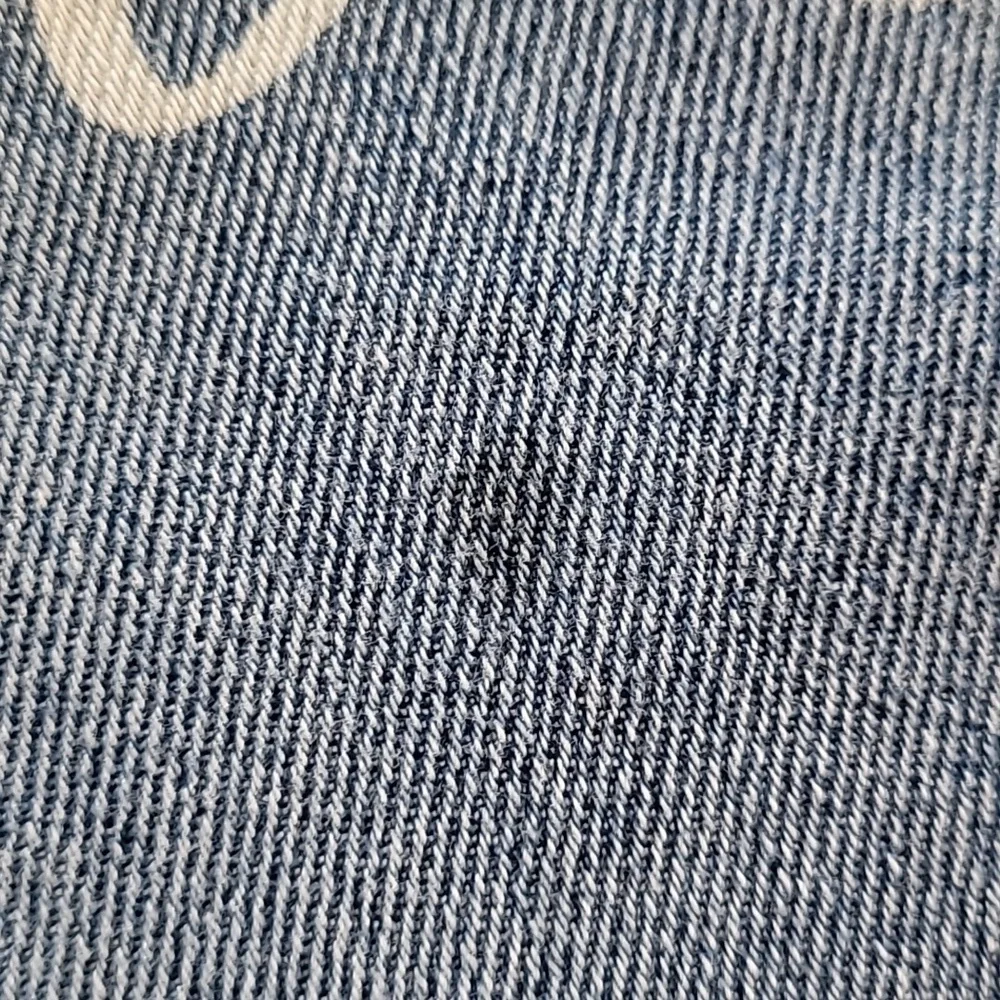 Justice Wide-Leg Jeans, Size 7, Denim, Daisy, Flowers, Blue, Soft - Picture 8 of 8